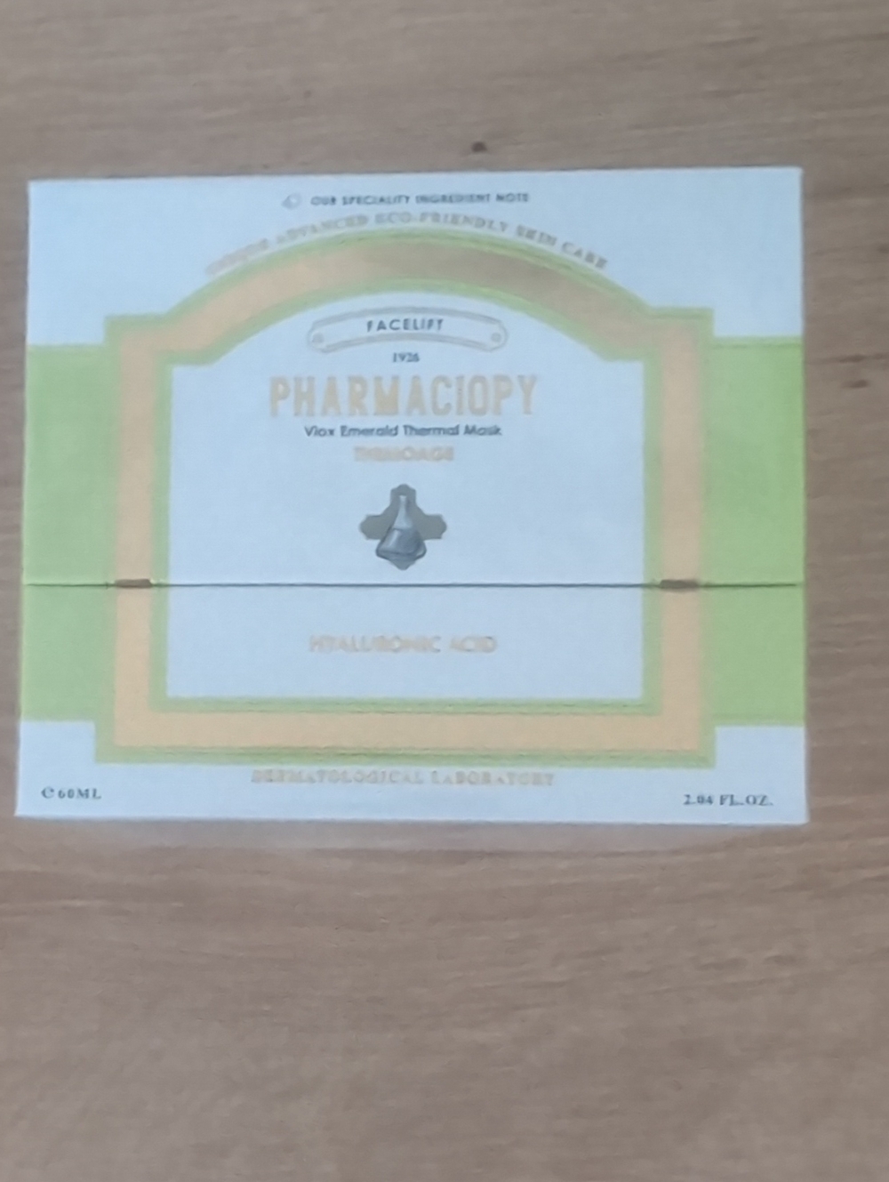Emerald Thermal Mask with Hyaluronic Acid - Green